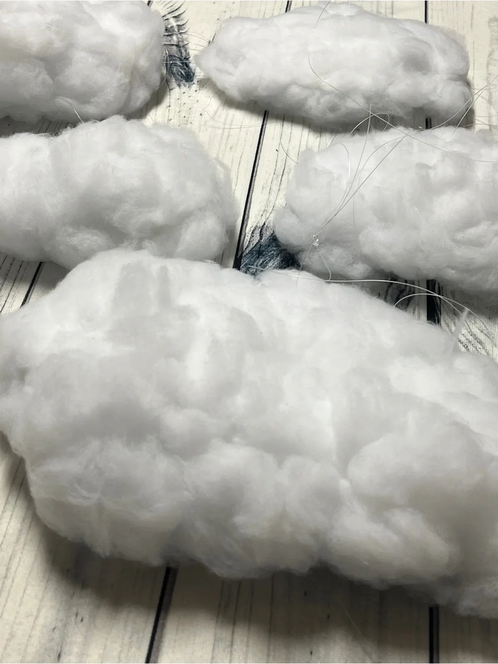 Handmade Hanging Cloud Decor Props - Set of 7